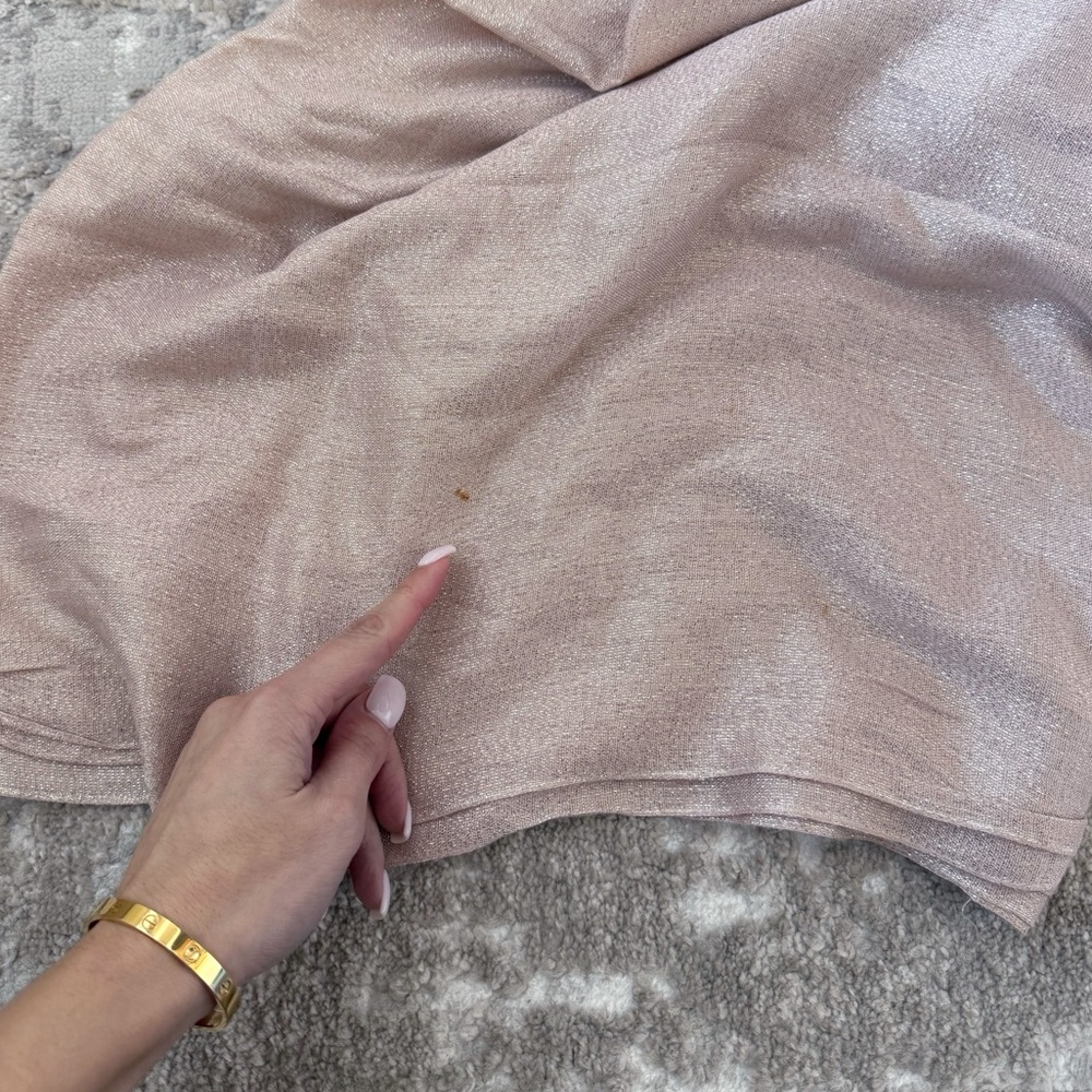 Express Pink Metallic Infinity Scarf - Picture 2 of 5